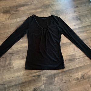 Banana Republic black l-sleeve top.